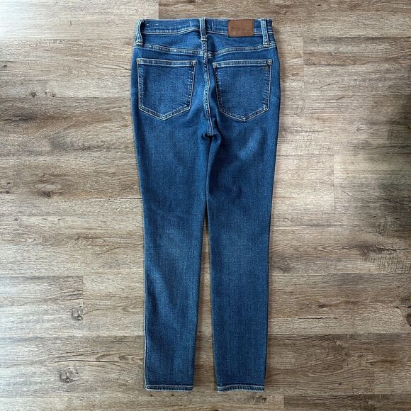 Madewell 10" High Rise Skinny Jeans Women's 25P dark Wash Stretch Denim - Picture 6 of 6